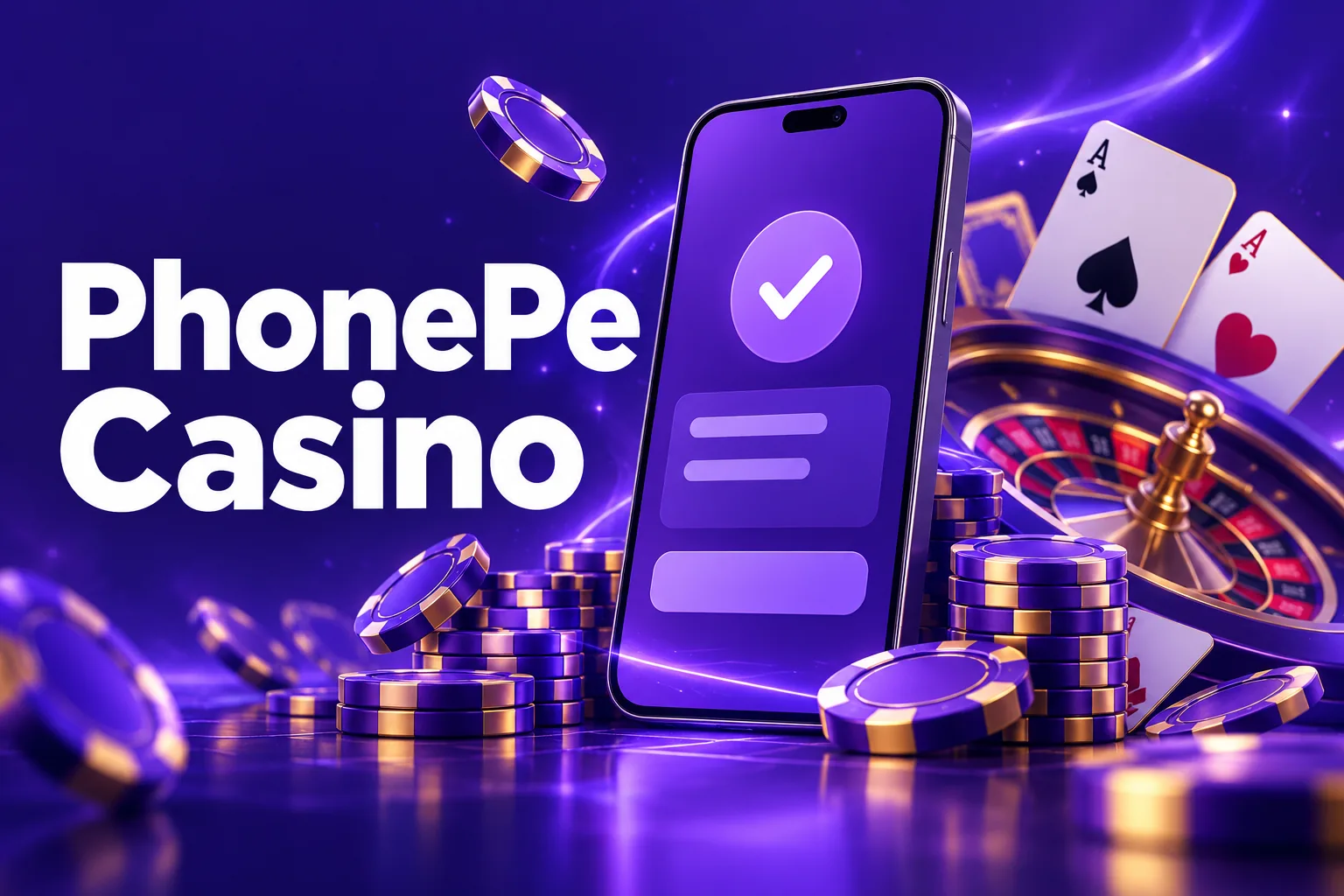 PhonePe Casino India welcome offer banner showing a 100% match up to ₹10,000